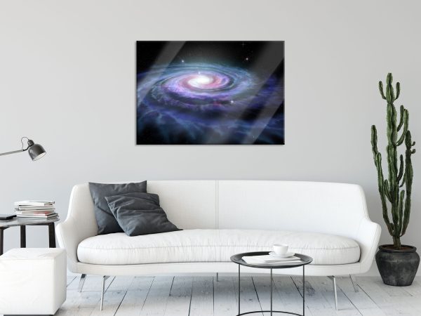 Sternenwirbel Galaxie, Glasbild Online – Bild 2