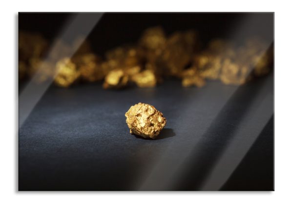 Goldnugget, Glasbild Schn?ppchen