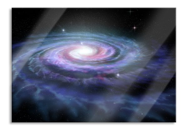Sternenwirbel Galaxie, Glasbild Online
