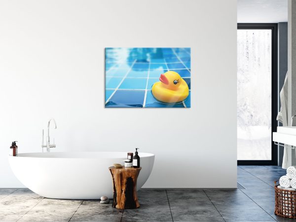 Quietsche Ente im Bad, Glasbild Online-Schn?ppchen – Bild 4