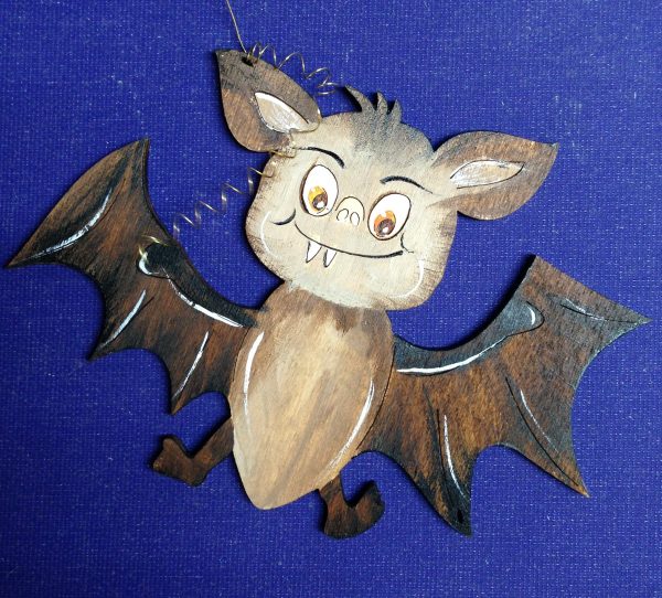 lustige Fledermaus aus Holz (2 Zähne) Online-Verkauf