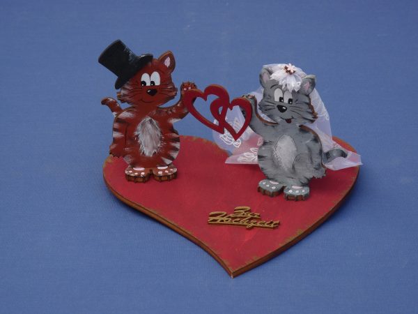 Katze als Standfigur aus Holz Rabatt – Bild 4