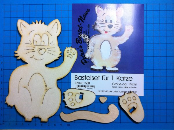 Katze als Standfigur aus Holz Rabatt – Bild 3
