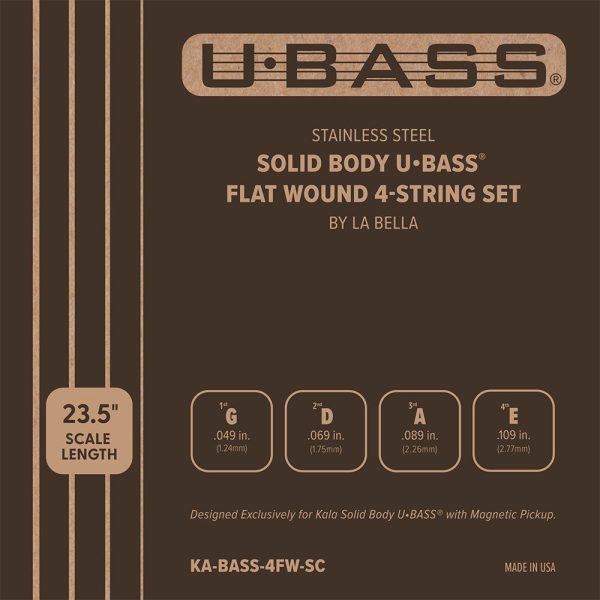 Kala Solid Body U-Bass Flatwound 4-String Set Im Angebot