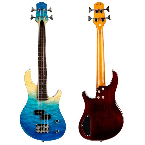 Flight Mini Bass Solid Body Transparent Blue (TBL) Online-Verkauf – Bild 2