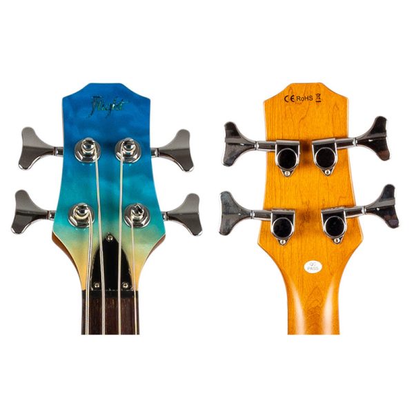 Flight Mini Bass Solid Body Transparent Blue (TBL) Online-Verkauf – Bild 5