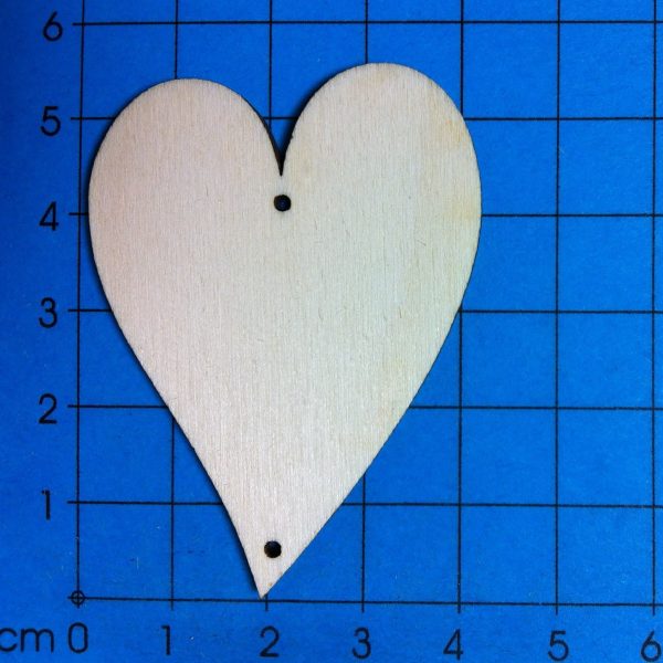 Herz länglich aus Holz Verkauf – Bild 4