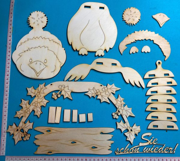 Komplettset: Vogel mit Ast, Schild und Spruch(verschieden Varianten) Schn?ppchen – Bild 2