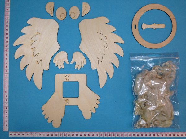 Engel für Kantholz, Pfahlfigur aus Holz Zu verkaufen – Bild 2
