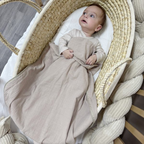 Pucksack aus 100% Leinen – TOG 0.5 | Atmungsaktiver Babyschlafsack – Natürlich Online – Bild 4
