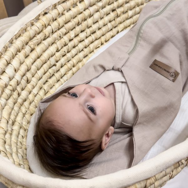 Pucksack aus 100% Leinen – TOG 0.5 | Atmungsaktiver Babyschlafsack – Natürlich Online – Bild 2