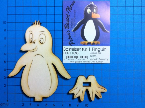 Pinguin als Standfigur aus Holz Zu verkaufen – Bild 3