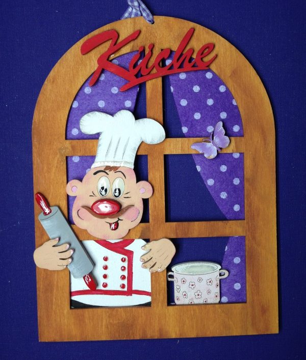 Bastelset aus Holz: Fenster  Küche  mit Koch Online-Schn?ppchen
