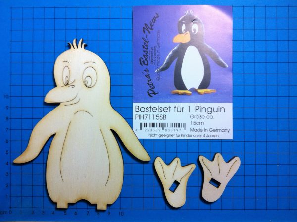 Pinguin als Standfigur aus Holz Zu verkaufen – Bild 4
