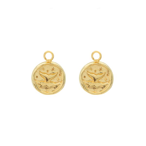 float Ohrring Anhänger Gold  Walflosse  Online-Schn?ppchen