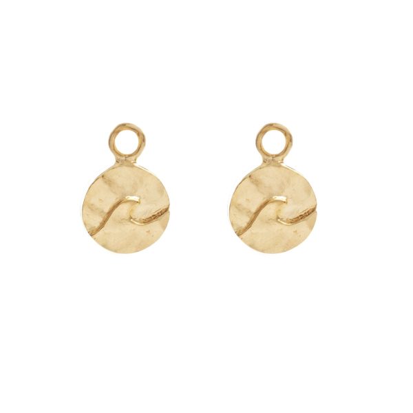 float Ohrring Anhänger Gold  Welle  Online