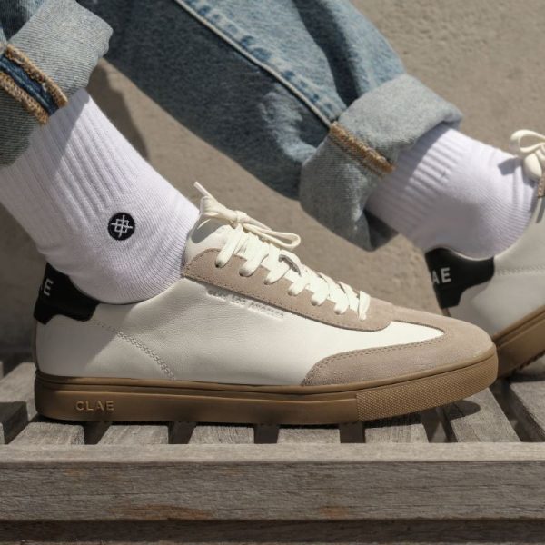 Clae Deane White Leather Grey Dark Gum Angebot – Bild 5